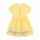 thumbnail image 2 of Vestido informal de rayas para niña REDARER, de algodón bordado con dibujos animados, manga corta, estilo veraniego, para tallas 3-4 años, 2 of 5