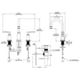 thumbnail image 3 of Design House 525816 Madison Wide Spread Bathroom Faucet, Oil Rubbed Bronze, 3 of 9