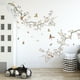 thumbnail image 4 of Inteprter Calcomanías de flores autoadhesivas, pegatinas de pared grandes resistentes al desgarro, papel tapiz extraíble, oficina, dormitorio, Decoración del hogar, 4 of 6