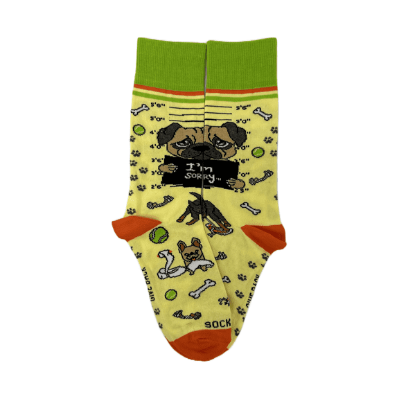 Bad and Guilty Dog Socks from the Sock Panda (Adult Small - Shoe Sizes 2-5)