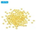 thumbnail image 3 of 4mm Spacer Beads, 150 Pcs Flat Bead Spacers Bulk Flat Round Disc Beads Loose Metal Brass for Jewelry Making, Gold Tone, 3 of 5