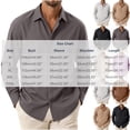 thumbnail image 3 of Axiiglly Mens Cotton Dress Shirt, Long Sleeve Collared Button Down Regular Fit Work Shirts, Comfy Business Casual Blouses with Pocket, 3 of 6