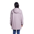 thumbnail image 2 of Women's Weathercast Water-Resistant Hooded Rain Jacket Color: Navy Size: MEDIUM, 2 of 4