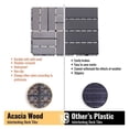 thumbnail image 4 of Interlocking Deck Tiles - 30 PCS 12x12 Gray Wood Plastic Composite Flooring; Outdoor Patio, Balcony, Pool Decking; DIY Modular Tiles, 4 of 9