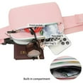 thumbnail image 5 of Fanny Packs for Women Men, Stylish Adjustable Belt with Multiple Zipper Pockets for Running, Outdoor Exercise Biking, and Travel. (Pink, Colorful zipper), 5 of 7