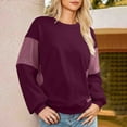 thumbnail image 4 of FDGIU Women's 2025 Oversized Sweatshirt - Fleece Crewneck Pullover, Soft Comfy Long Sleeve Trendy Top for Fall Winter Outfits, 4 of 6