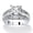 Platinum-plated Sterling Silver, variant on 4.95 TCW Emerald-Cut Cubic Zirconia Ring in Platinum-plated Sterling Silver