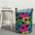 thumbnail image 5 of Colorful Tree Laundry Basket, Laundry Hamper Waterproof Laundry Bag Clothes Hamper Laundry Bin with Handles for Bedroom, Living Room, Kids Room-#, 5 of 5