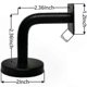 thumbnail image 2 of 6-Pack Durable Steel Stair Railing Brackets, 60x60mm Flat Rail Supports for Stair Handrails, 2 of 5