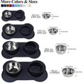 thumbnail image 1 of Feeder Dog Bowls Compatible With Cats, M, Black, 1 of 4