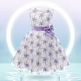 thumbnail image 2 of Baby Girl Dress Embraoidered Princess Skirt Lace Lace Performance Dress Christmas Party Dress Flower Bridesmaid Dress Long Wedding Pageant Dresses Tulle Party Summer Dress,Size 3 Years-4 Years, 2 of 8