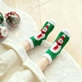 thumbnail image 5 of Cozy Warm Fuzzy Slipper Socks, Cute Holiday Christmas Tree/Santa /Reindeer Socks, Stretchy Socks for Male/Female(D), 5 of 6