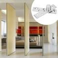 thumbnail image 4 of Bisagra de pivote giratorio de 360 grados de acero inoxidable, 2 piezas, bisagra de puerta giratoria de 75 mm de largo, pivote excéntrico, 4 of 5