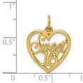 thumbnail image 3 of 14k Sweet 16 Charm, 3 of 3
