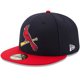 thumbnail image 1 of Men's New Era Navy/Red St. Louis Cardinals Alternate 2 Authentic Collection On-Field 59FIFTY Fitted Hat, 1 of 4