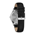 thumbnail image 3 of Caravelle Designed By Bulova Men's Black Leather Easy Reader Watch 43B152 40mm, 3 of 3