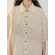 thumbnail image 3 of Camisas de retazos para mujer, de verano, transpirables, informales, sencillas, americanas, retro, de temperamento juvenil, estilo hipster, estilo avanzado, para chico de ciudad., 3 of 6