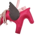 thumbnail image 6 of Pre-Owned Hermes Hermès Rodeo Pegasus PM Bag Charm, Lambskin, Raspberry, Z Stamp,... (Good), 6 of 11