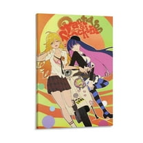 Japen Fan Service Anime Panty & Stocking with Garterbelt Poster Painting On Canvas Wall Art Poster Scroll Picture Print Living Room Walls Decor Home Posters 12x18inch(30x45cm)
