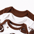thumbnail image 3 of PatPat Baby Boy/Girl Playful Print 3pcs Rompers Set, 3 of 5