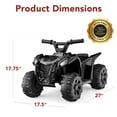 thumbnail image 7 of Best Choice Products 6V Kids Ride-On 4-Wheeler Quad ATV Car w/ 1.8mph Max Speed, Treaded Tires - Black, 7 of 7