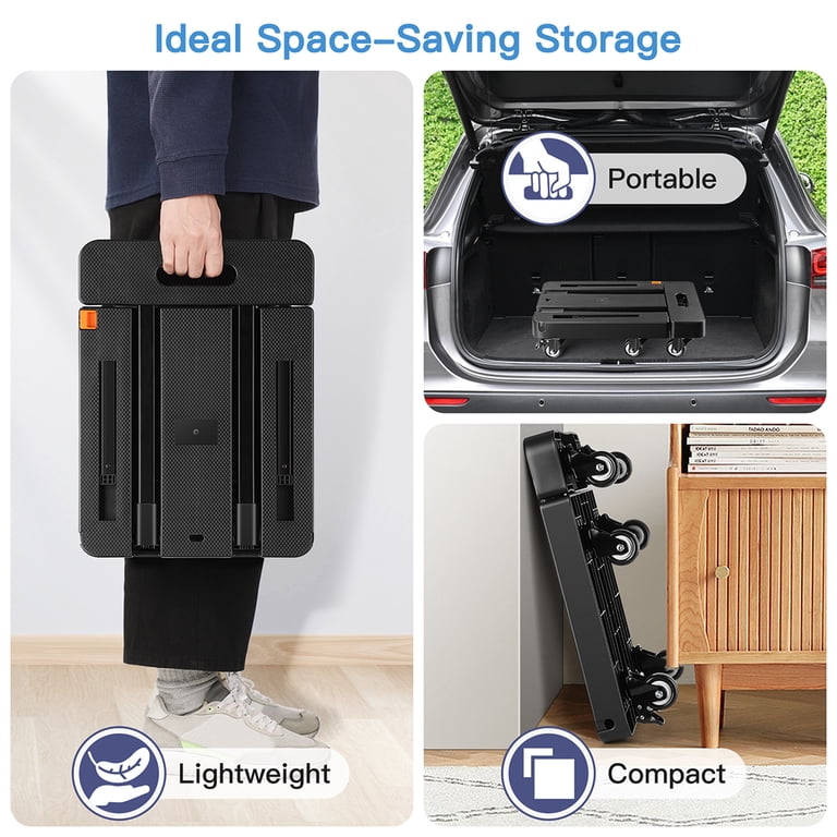 Homaisson Folding Hand Truck, Heavy Duty Dolly Cart For Moving