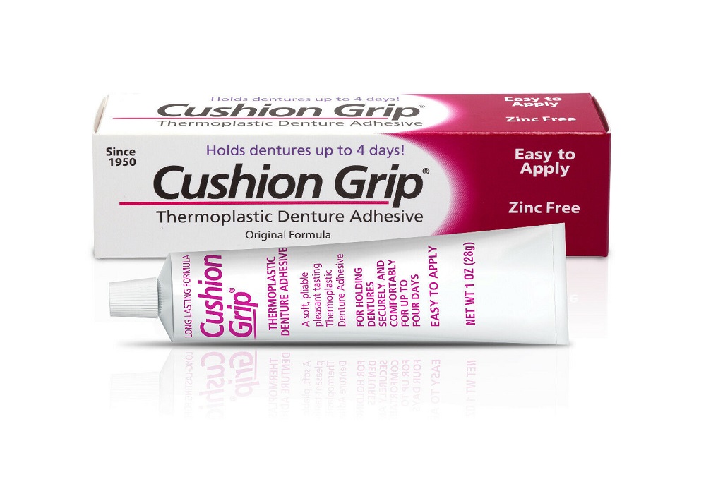 Cushion Grip Thermoplastic Denture Adhesive 1 Oz 100 Waterproof