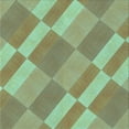 thumbnail image 1 of Ahgly Company Indoor Square Patterned Pastel Green Area Rugs, 5' Square, 1 of 6
