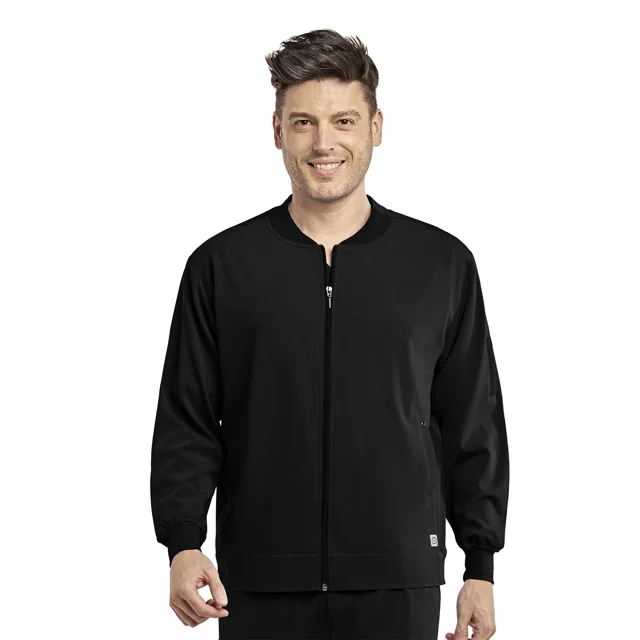 Chaqueta de Uniforme Médico Cazadora con Cremallera Wao Bomber para Hombre-Talla Chica-Chamarra para Doctores Wink