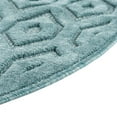 thumbnail image 6 of Unique Loom Outdoor Trellis Textured Collection Area Rug - Spatial (3' Round Aqua/Ivory), 6 of 7