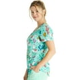 thumbnail image 4 of Cherokee Prints Women Medical Scrubs Top V-Neck Print CK637, 4 of 5