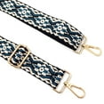 thumbnail image 2 of Wrapables Wide Adjustable Crossbody Handbag Strap, Women's Replacement Bag Strap for Purses, Blue Deco, 2 of 7