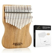 GECKO Kalimba 17 Keys Thumb Piano,Solid Campphor Wood Finger Piano with Tune Hammer and Instruction,Gifts for Kids Adult Beginners