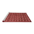 thumbnail image 2 of Ahgly Company Machine Washable Indoor Round Abstract Red Modern Area Rugs, 8' Round, 2 of 4