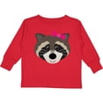 thumbnail image 3 of Inktastic Raccoon Girl Animal Girls Long Sleeve Toddler T-Shirt, 3 of 5