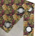 thumbnail image 4 of Ambesonne Ethnic Grommet Curtain, Bohemian Oriental Herb, 50" x 96", Olive Green Purple Pink, 4 of 6