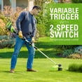 thumbnail image 2 of Greenworks 40V 17-Inch Brushless String Trimmer, 8Ah Battery and Rapid Charger Included, 2 of 8