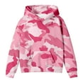 thumbnail image 4 of Byoo Tween Girl Camo Graphic Hoodie Kangaroo Pocket Long Sleeve Hooded Pullover Top Loose Fit Casual Child Sweatshirt, 4 of 5