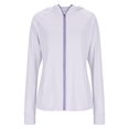 thumbnail image 5 of Nooxsoe Womens Sun Protection Hoodies Hiking Running Athletic Jacket Zip Hoodie Jacket Zip Pockets Full Zip Hood Thumbholes Shirts for Hiking Running Athletic Jacket Woman Cardigan A2-purple L, 5 of 6
