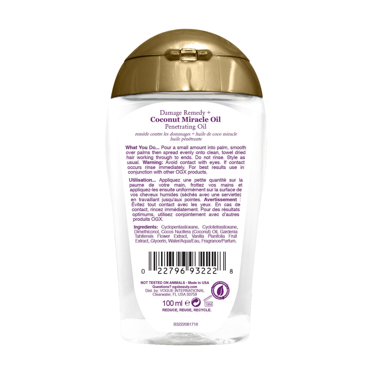 OGX Extra Strength Damage Remedy + Coconut Miracle Penetrating Oil