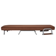 Topbuy Linen 5 Position Recliner Sleeper Sofa, Coffee