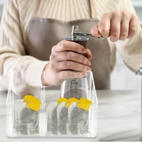 LEORX Tea Bags Organiser Countertop Coffee Bag Box Acrylic 1Pack