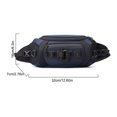 thumbnail image 5 of Bolsa De Pecho Riñoneras informales para hombre, accesorios para deportes al aire libre de nailon ajustables (azul oscuro) Ehuebsd Para Estrenar, 5 of 5
