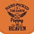 thumbnail image 4 of Inktastic Handpicked for Earth by My Poppy in Heaven with Angel Wings` Boys or Girls Baby Bib, 4 of 4