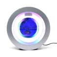 thumbnail image 1 of Floating Globe 4 Inch Magnetic Levitation Rotating World Map with Multicolor Light Base Creative Anti Gravity Globe Lamp for Children Gift Home Office Desk Decoration Teaching Demo, 1 of 8