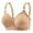 Beige, variant on Hrsba Womens Plus Size Bra,Women's Large Size Adjustable Push-Up Breathable Full Cup Bra Without Wires,Womens Casual Summer Bra,Womens Bra
