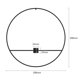 thumbnail image 5 of Tmvgtek Portavelas Redondo Geométrico De Metal Para Decoración Del Hogar (Candelabro Largo Negro De 29 Cm) Tmvgtek Oficina Multiescena Multifunción, 5 of 5