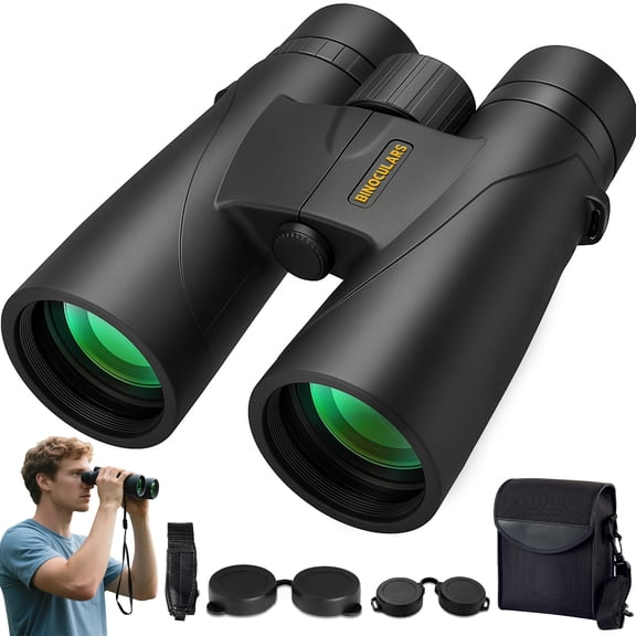 10x42 Binoculars for Adults - BAK4 Prism, Waterproof, Lightweight, Low Light Vision for Bird Watching, Hunting, Hiking, Travel, Cruise