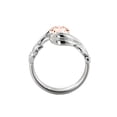 thumbnail image 4 of 14K White Gold 2.00 CT natural peach/pink VS Morganite Ring Flower Leaves Leaf, 4 of 4