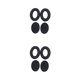 thumbnail image 3 of Sidaley Auriculares Almohadillas para los oídos Almohadillas para los oídos Cancelación de ruido Orejeras transpirables Reemplazo para auriculares Negro 2piezas, 3 of 5